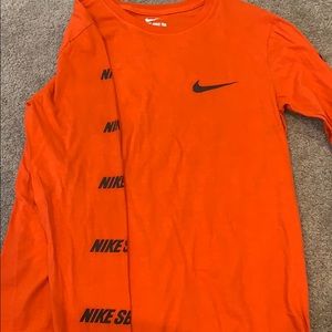 Nike Orange Long-sleeve